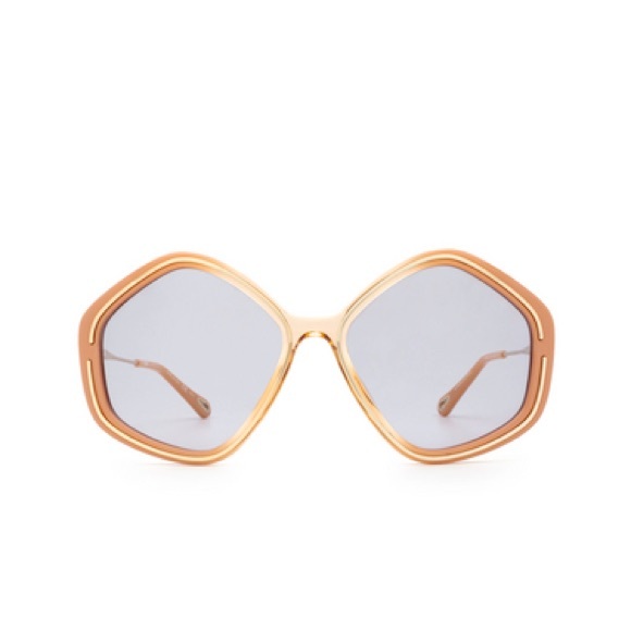 Chloé Kheene Pink Gold Brown CH0061S 58mm Sunglasses - Picture 3 of 6